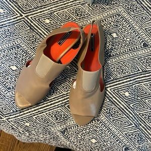 Maccari leather wedges